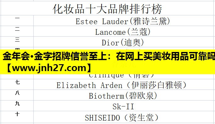 在网上买美妆用品可靠吗